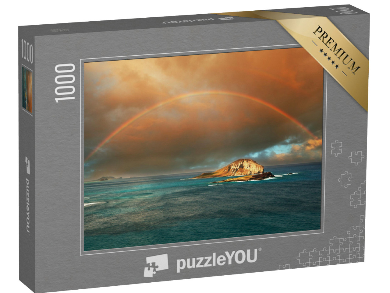 Puzzle 1000 Teile „Regenbogen auf der Insel Hawaii“