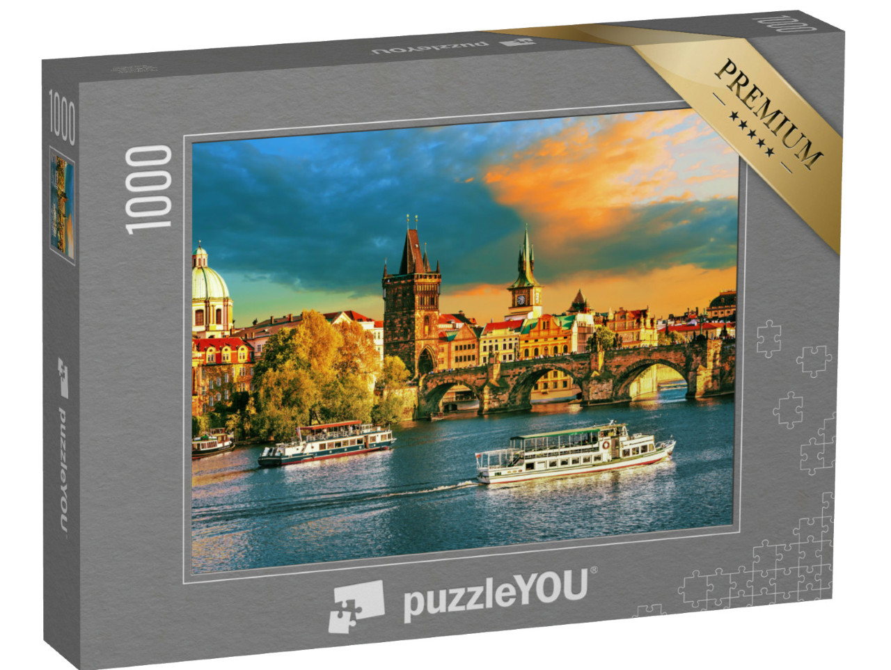 Puzzle 1000 Teile „Prag an der Moldau, Tschechien“