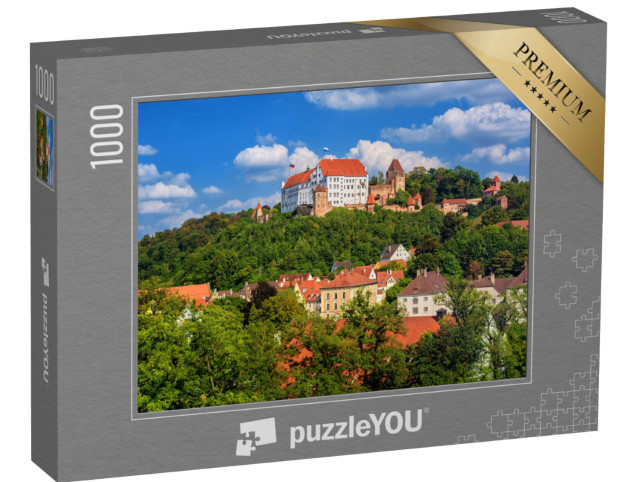 Puzzle 1000 Teile „Burg Trausnitz über der Altstadt von Landshut, Bayern“