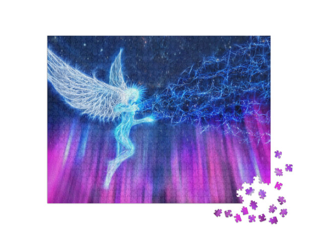 Puzzle 1000 Teile „Der Engel sendet die Energie des Guten“