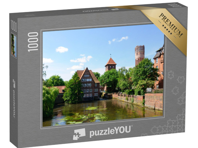 Puzzle 1000 Teile „Kanäle der Stadt Lüneburg, Deutschland“