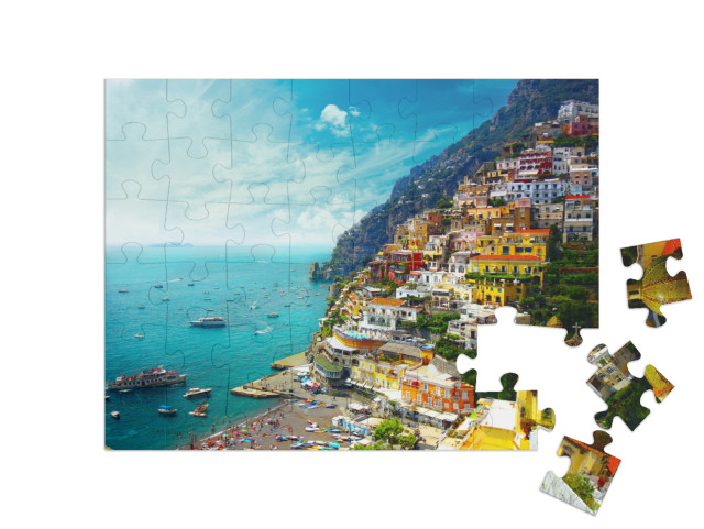 Puzzle 48 Teile „Positano amalfi, Italien“