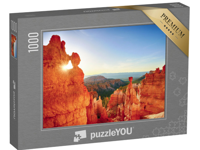 Puzzle 1000 Teile „Felsiges Sonnenfenster, Bryce Canyon National Park, USA“