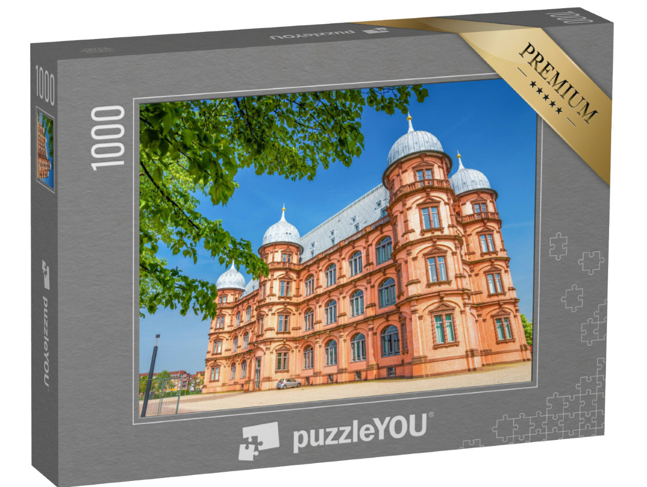 Puzzle 1000 Teile „Schloss Gottesaue, Karlsruhe“