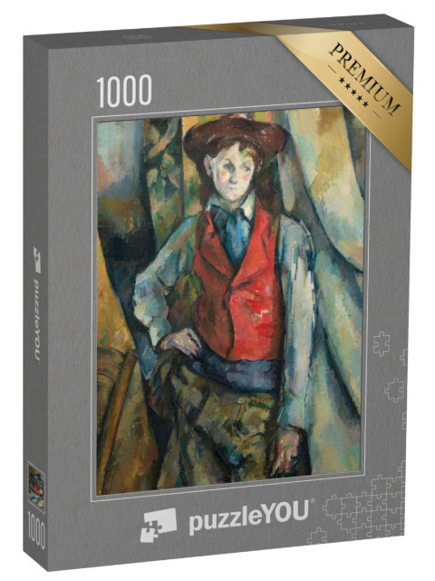 Puzzle 1000 Teile „Paul Cézanne - Junge in roter Weste“