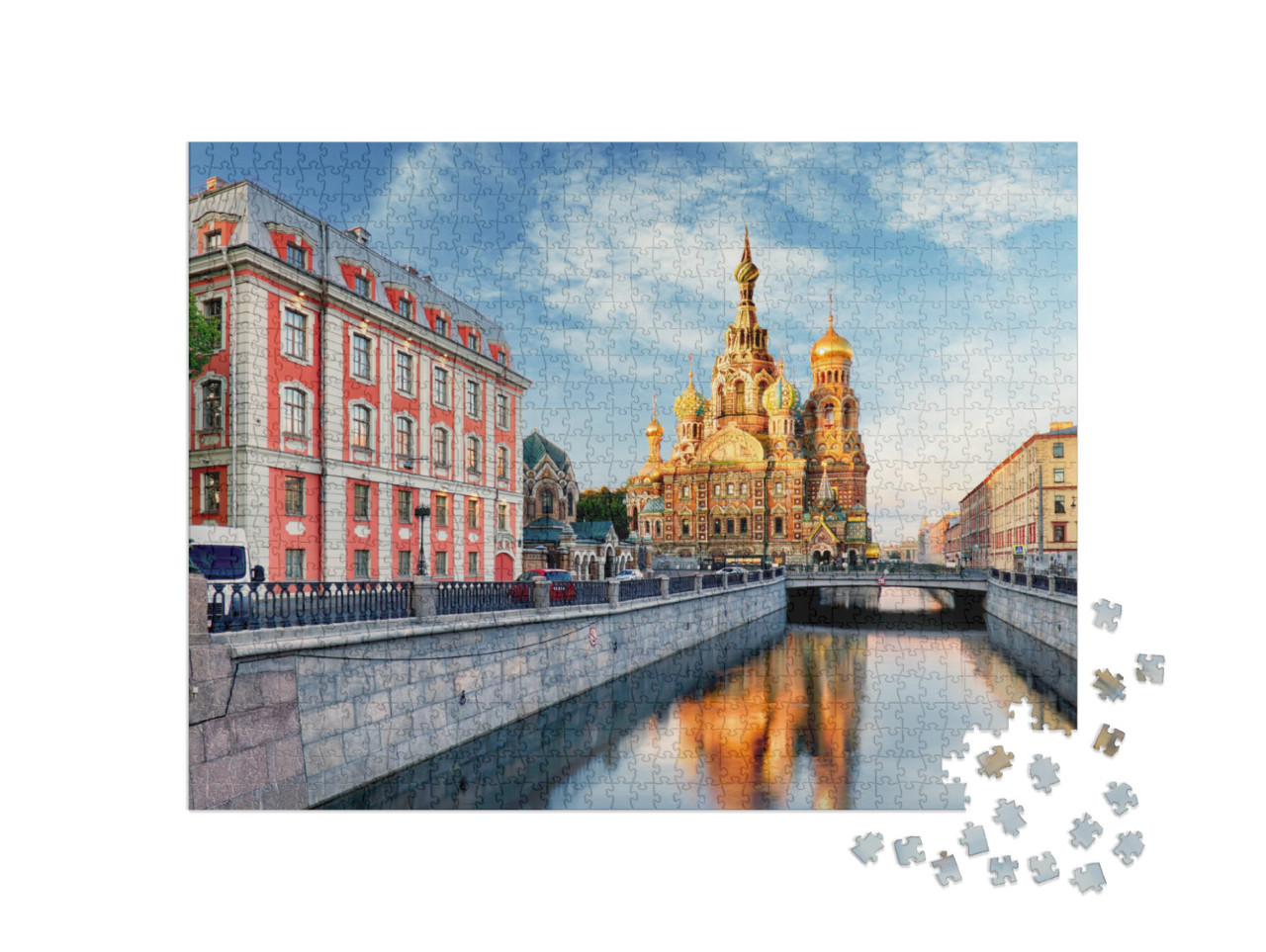 Puzzle 1000 Teile „Kirche des Erlösers, St. Petersburg, Russland“