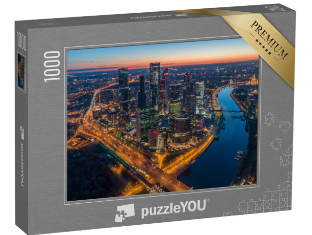 Puzzle 1000 Teile „Moskau City International Business Center, Moskau, Russland“