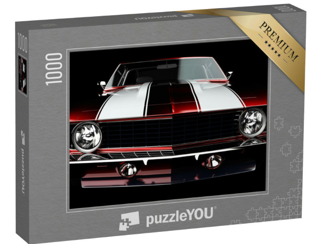 Puzzle 1000 Teile „Klassischer Sportwagen: Muscle Car Chevrolet Camaro“