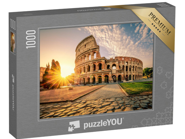 Puzzle 1000 Teile „Kolosseum bei Sonnenaufgang, Rom, Italien“