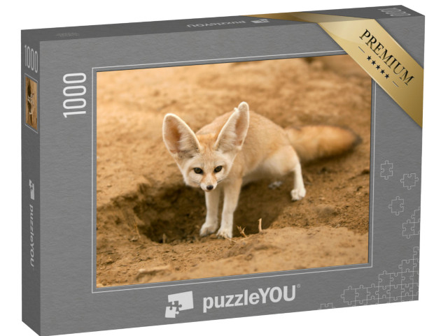 Puzzle 1000 Teile „Fennek-Fuchs auf der Hut“