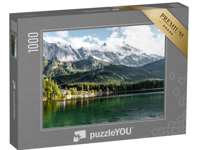 Puzzle 1000 Teile „Der Eibsee mit der Zugspitze im Hintergrund“