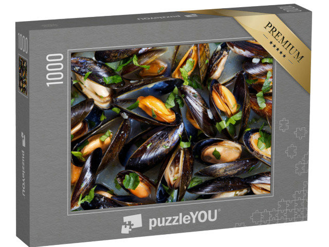 Puzzle 1000 Teile „Miesmuscheln in Knoblauch-Butter-Sauce“