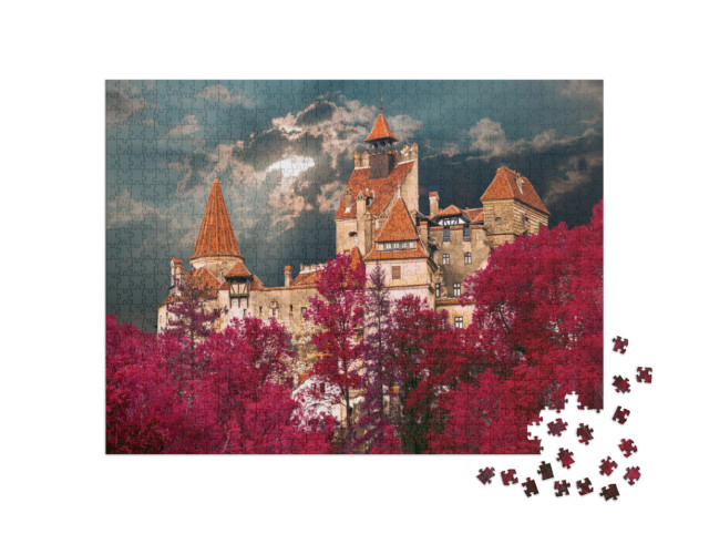 Puzzle 1000 Teile „Schlosses des Grafen Dracula nahe der Stadt Bran“