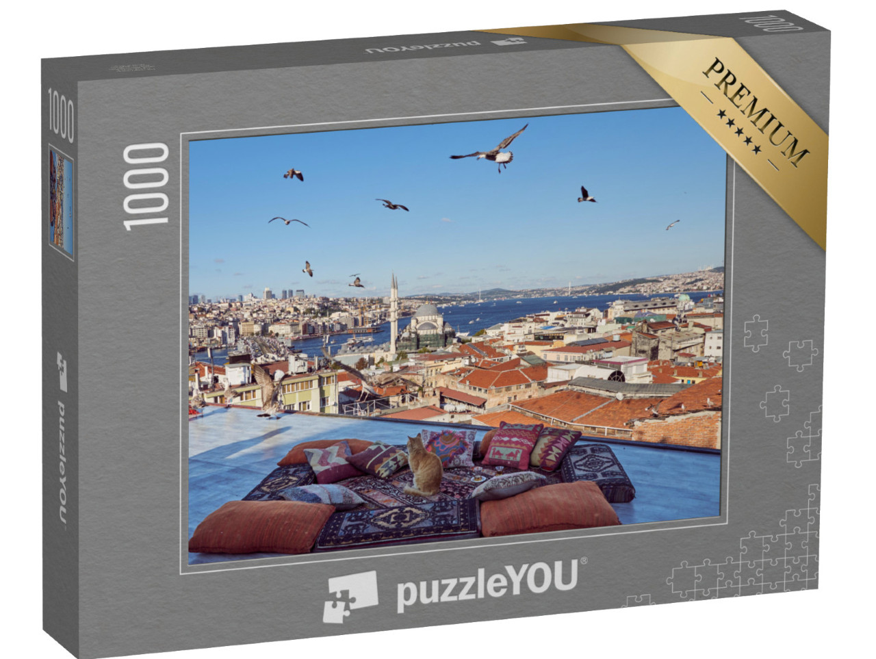 Puzzle 1000 Teile „Impression über Istanbul, Türkei“