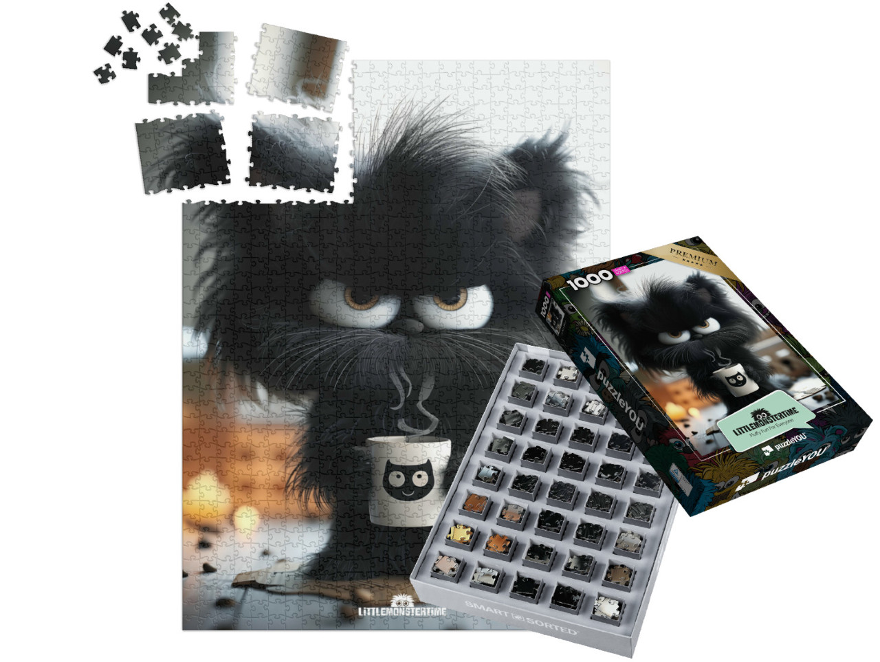 Puzzle „LITTLEMONSTERTIME: Joe“ | SMART SORTED® 1000 Teile