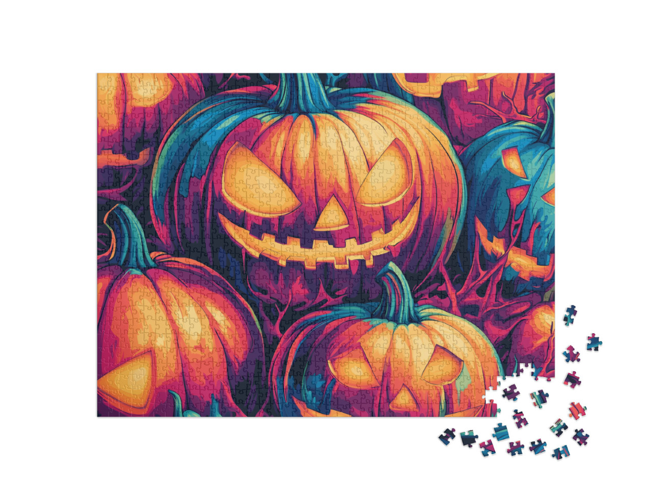 Puzzle 1000 Teile „Kürbis, Halloween“