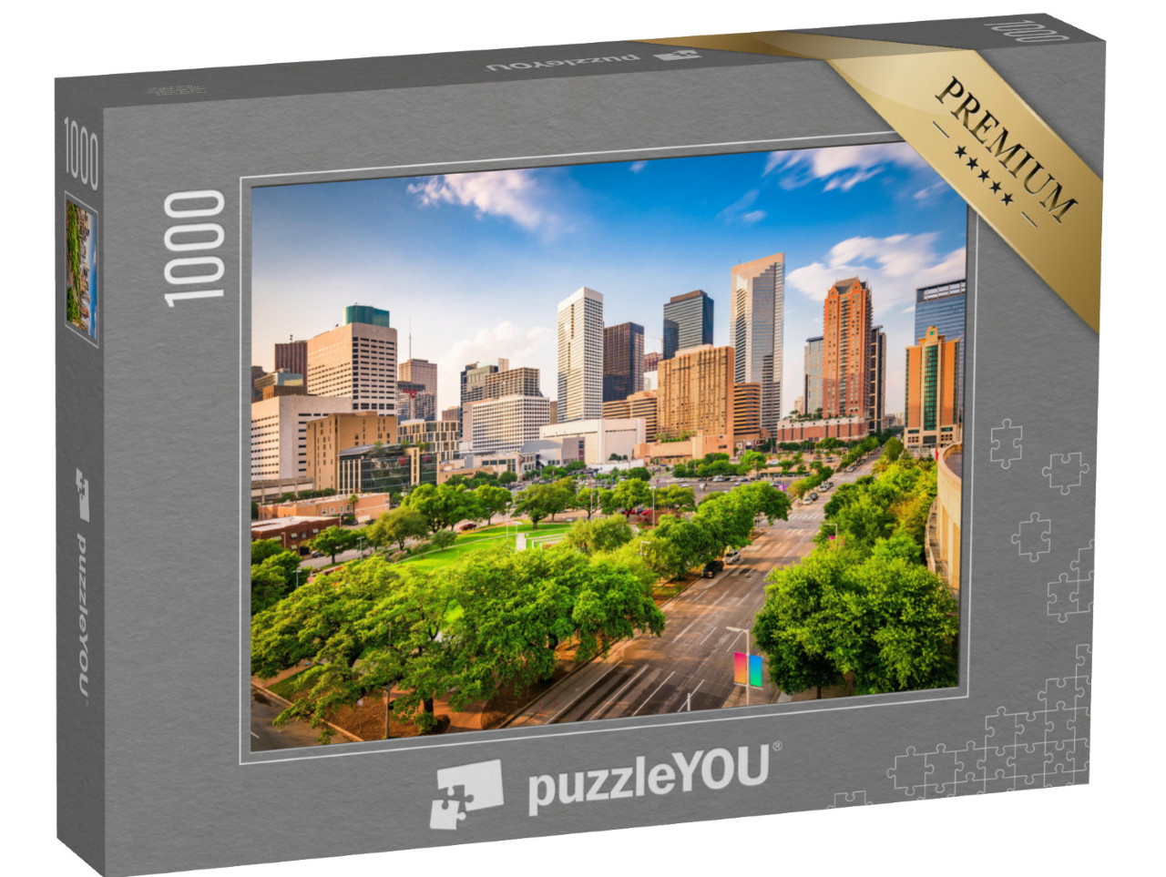 Puzzle 1000 Teile „Beeindruckende Skyline von Houston, Texas, USA“