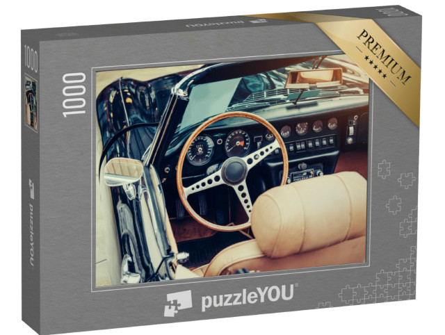 Puzzle 1000 Teile „Interieur eines Luxus-Oldtimers“
