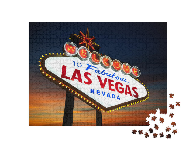 Puzzle 1000 Teile „Willkommen in Las Vegas!“