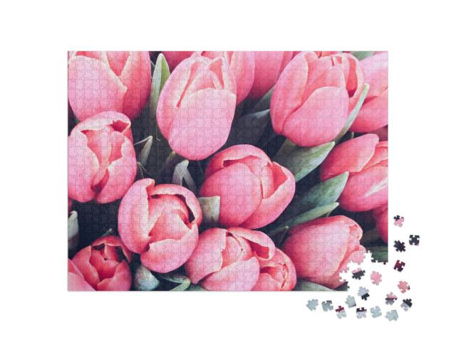 Puzzle 1000 Teile „Frühling: blumiger Tulpenstrauß“