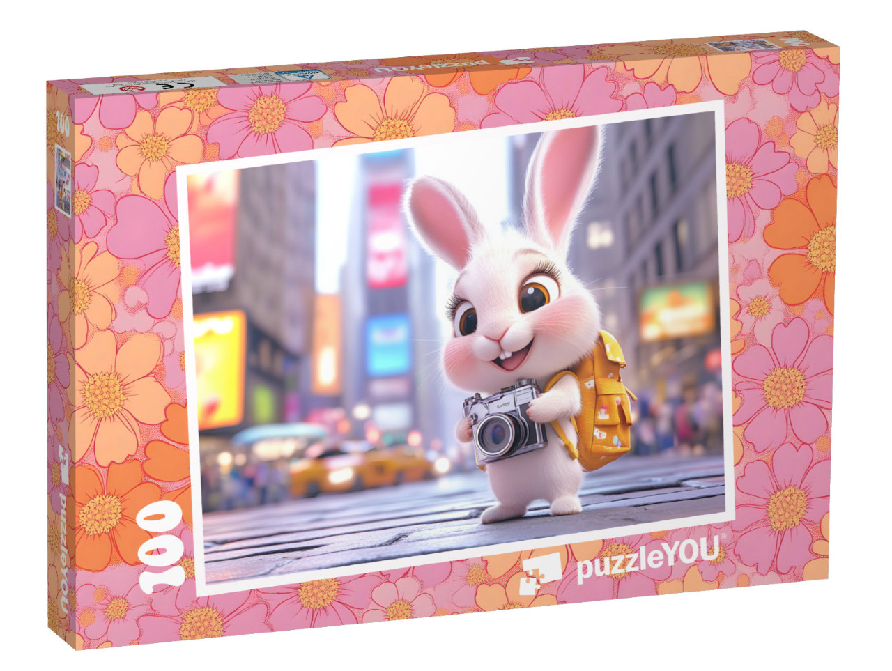 Puzzle 100 Teile „Hasi Hanna auf Reisen in New York“