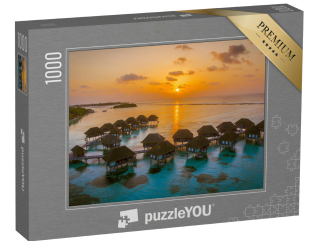 Puzzle 1000 Teile „Paradiesische Abendstimmung, Malediven“