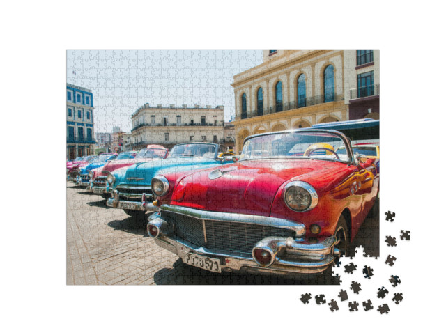 Puzzle 1000 Teile „Havanna, Kuba: Oldtimer“