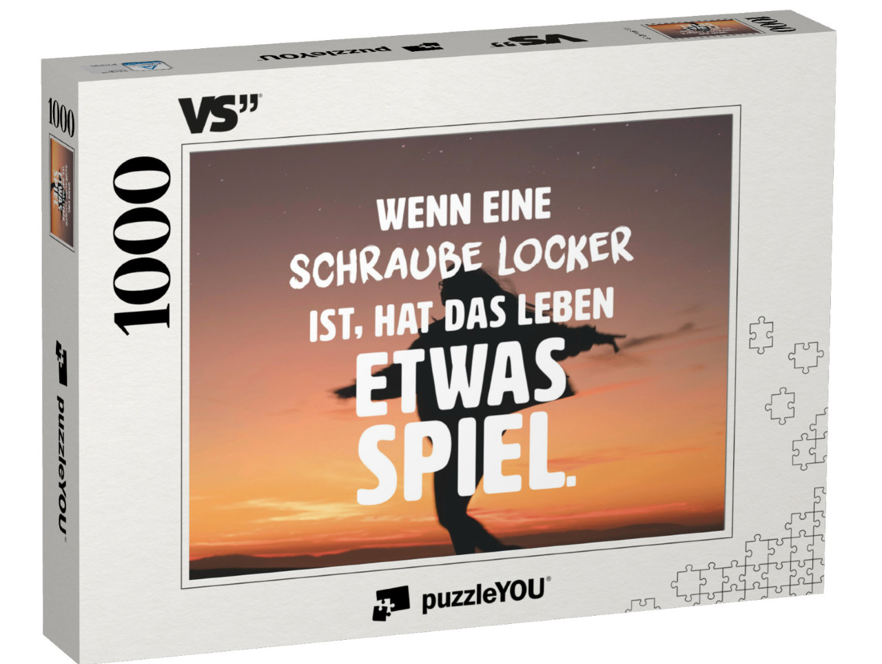 Puzzle 1000 Teile „Wenn eine Schraube locker ist, hat das Leben etwas Spiel.“