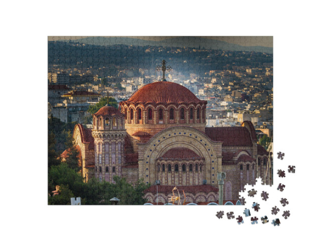 Puzzle 1000 Teile „St. Paul Kirche Agios Pavlos, Thessaloniki, Griechenland“