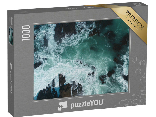 Puzzle 1000 Teile „Wilder atlantischer Ozean Neuseelands“