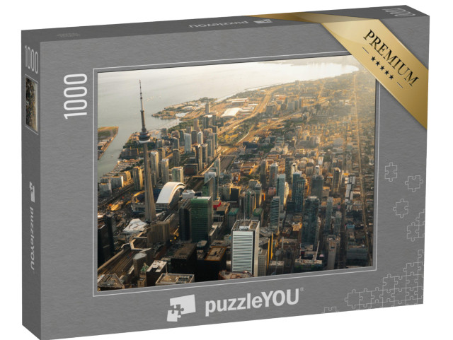 Puzzle 1000 Teile „Luftaufnahme der Stadt Toronto in Kanada“