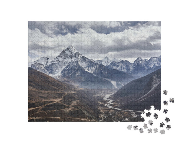Puzzle 1000 Teile „Berg Am Dablam in Nepal“