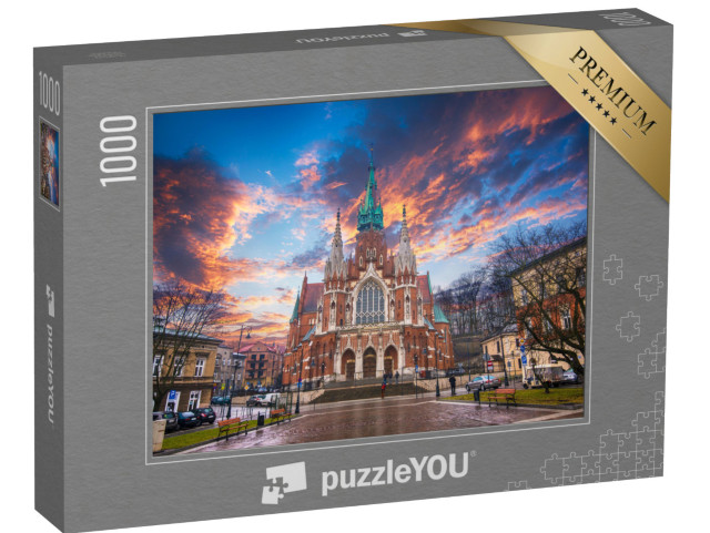 Puzzle 1000 Teile „Kirche St. Joseph bei Sonnenuntergang, Krakau, Polen“