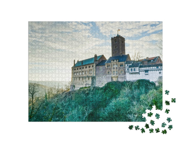 Puzzle 1000 Teile „Wartburg, Eisenach, UNESCO-Weltkulturerbe“