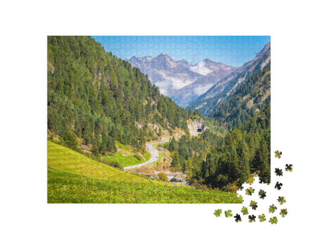 Puzzle 1000 Teile „Bergsteiger-Idylle“