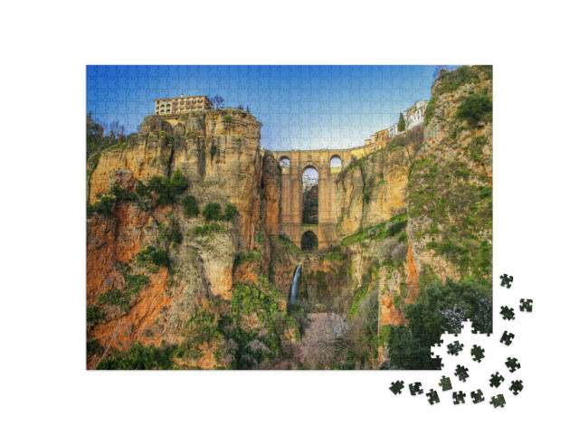 Puzzle 1000 Teile „Historisches Dorf Ronda in Andalusien, Spanien“