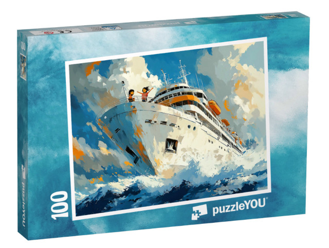 Puzzle 100 Teile „Reise um die Welt“