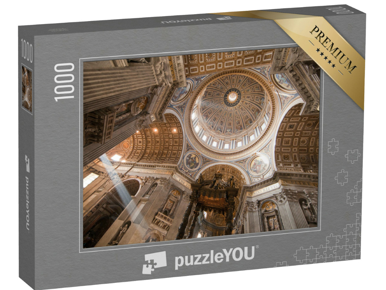 Puzzle 1000 Teile „Die Innenseite der Kuppel des Petersdoms im Vatikan“