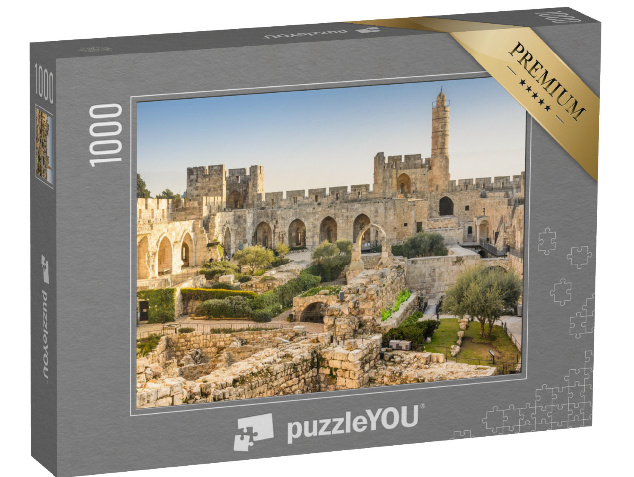 Puzzle 1000 Teile „Der Davidsturm über Jerusalem“