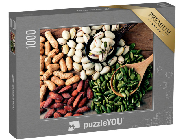 Puzzle 1000 Teile „Stillleben: Nüsse und Kerne“