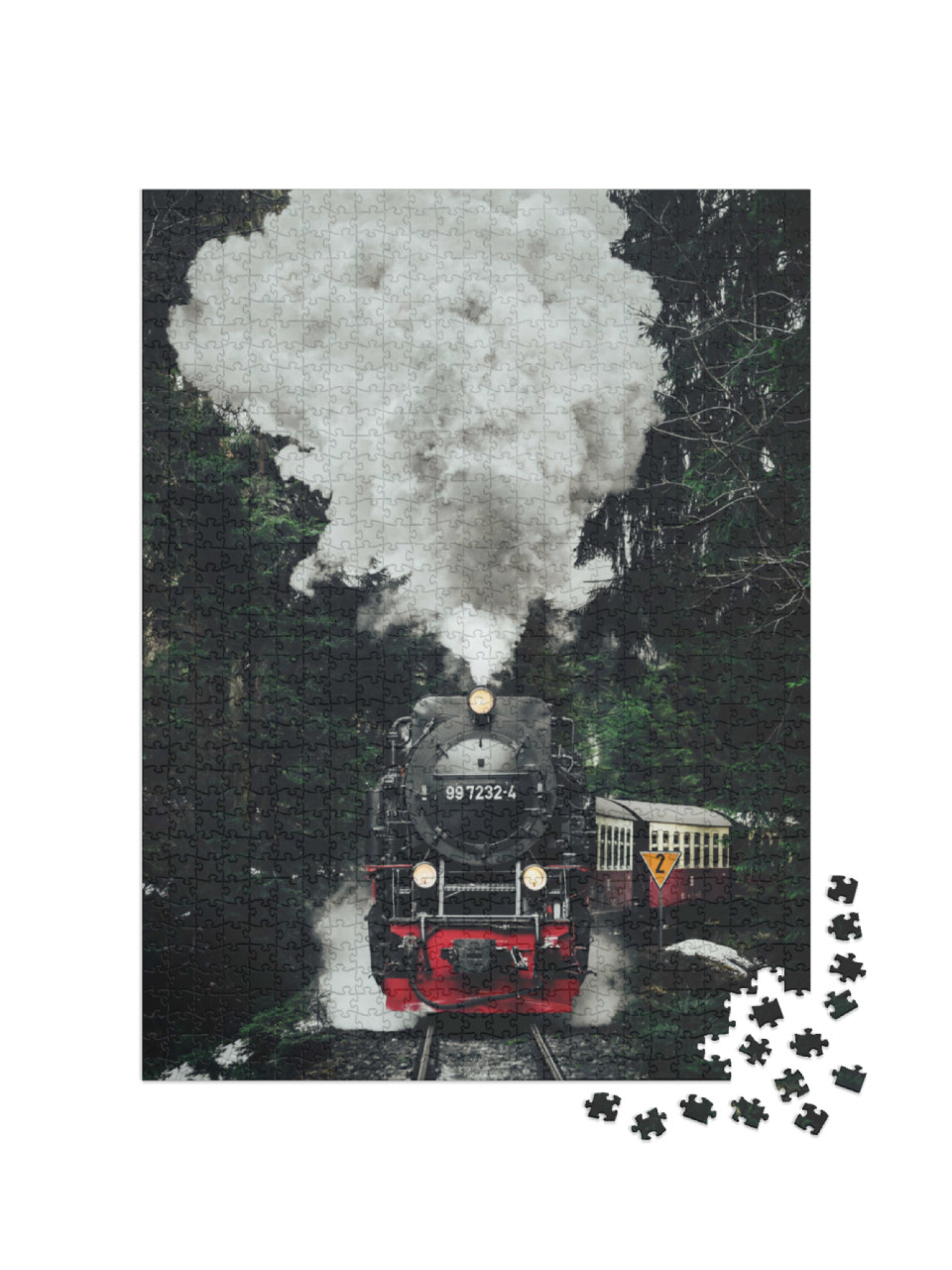 Puzzle 1000 Teile „Historische Dampflokomotive“