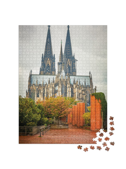 Puzzle 1000 Teile „Blick auf den Kölner Dom“