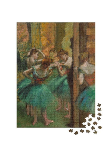 Puzzle 1000 Teile „Edgar Degas - Tänzer, Rosa und Grün“