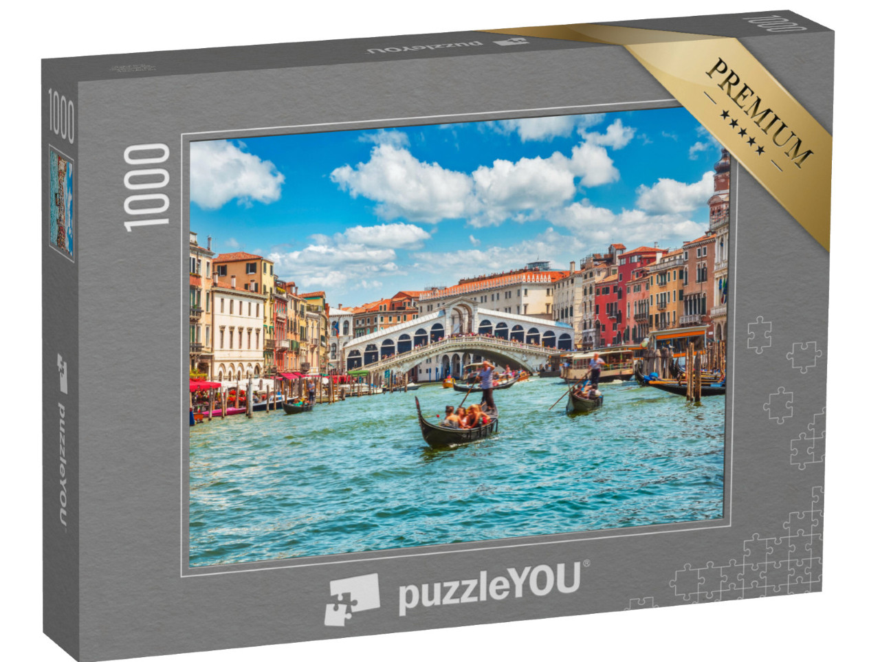 Puzzle 1000 Teile „Brücke Rialto auf dem Canal Grande in Venedig, Italien“