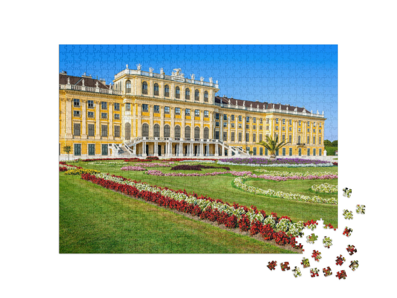 Puzzle 1000 Teile „Schloss Schönbrunn in Wien, ehemalige kaiserliche Sommerresidenz“