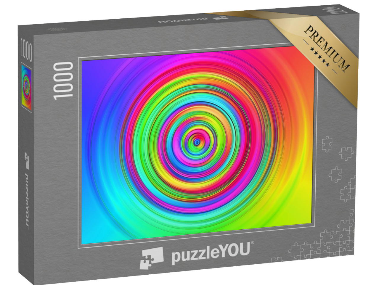 Puzzle 1000 Teile „Regenbogen-Spirale“