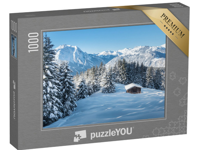 Puzzle 1000 Teile „Winterlandschaft im Zillertal, Österreich“