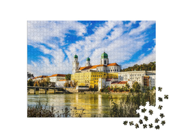 Puzzle 1000 Teile „Altstadt von Passau, Bayern, Deutschland“