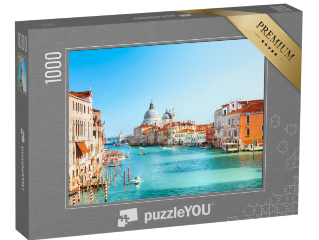 Puzzle 1000 Teile „Blick auf Canal Grande und Basilika Santa Maria della Salute, Venedig“