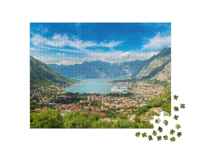 Puzzle 1000 Teile „Kotor im Sommer, Montenegro“